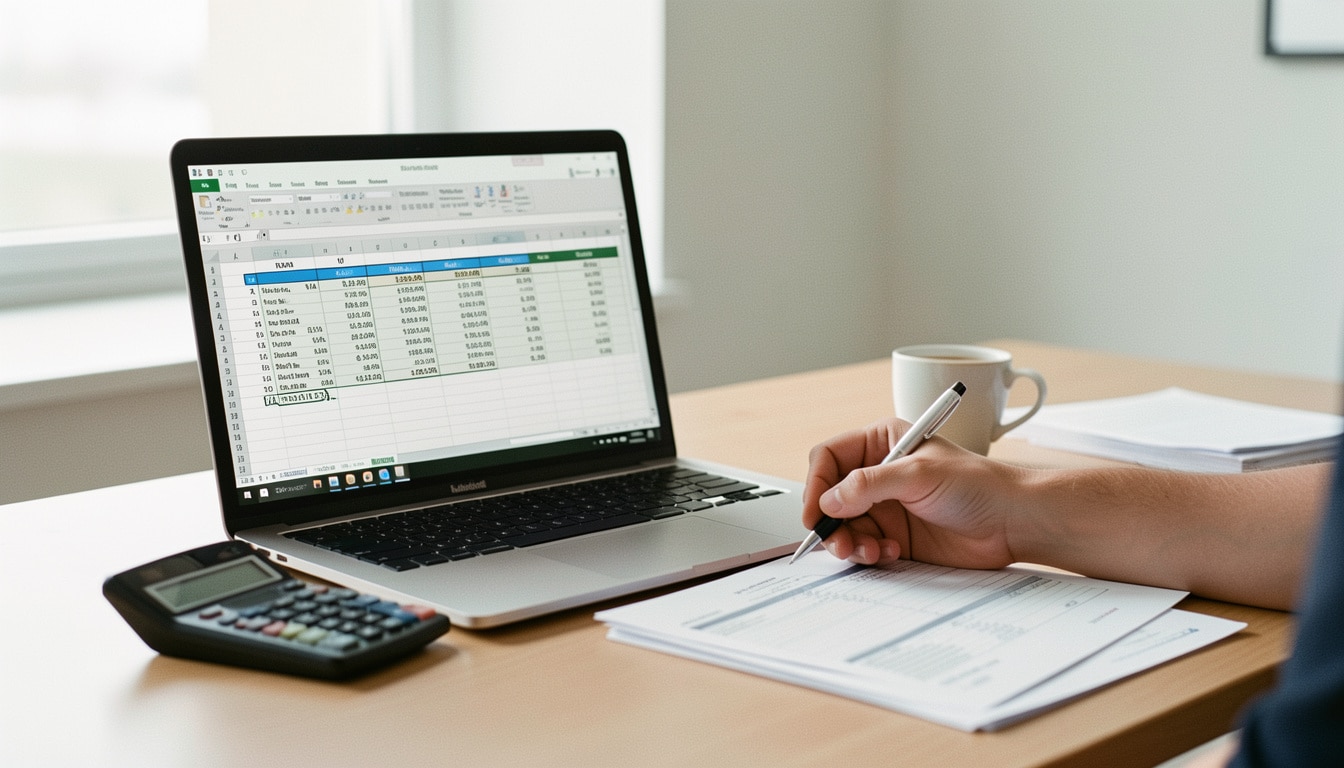 Tableau de cadrage de TVA Excel gratuit à télécharger