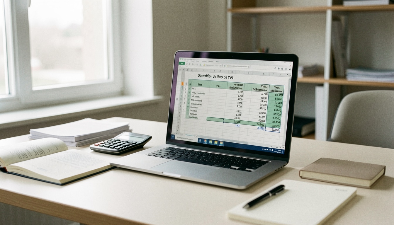 Tableau préparatoire de TVA sur Excel gratuit
